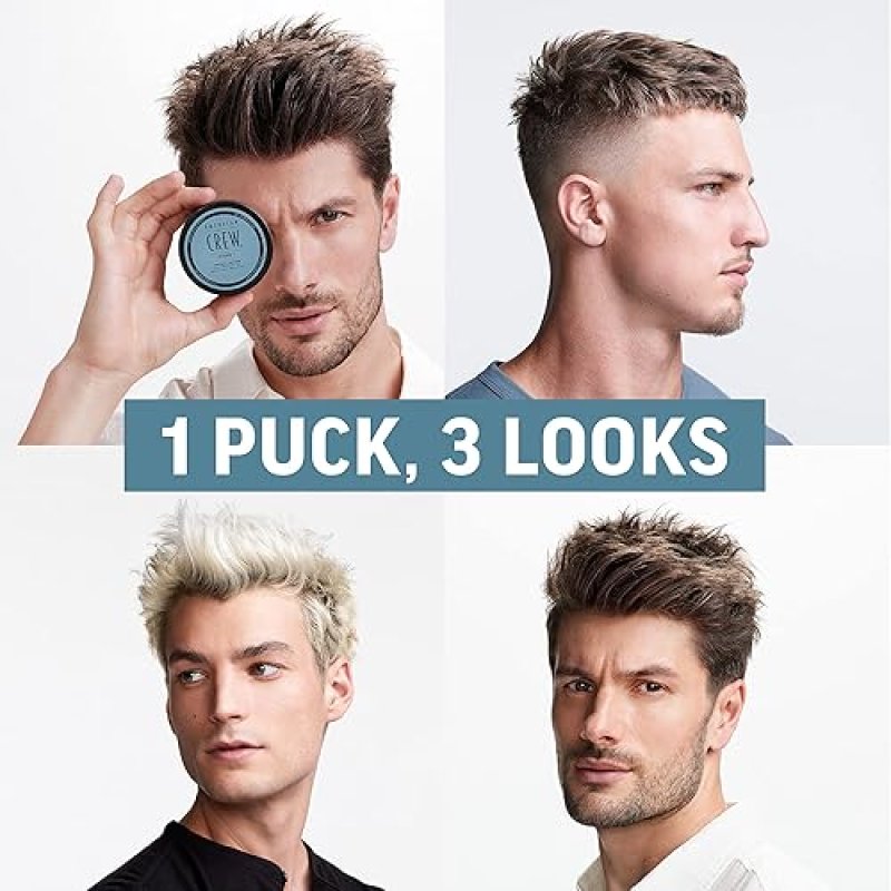 AMERICAN CREW MEN'S HAIR FIBER HIGH HOLD LOW SHINE 3 OZ - HAIR GEL ALTERNATIVE