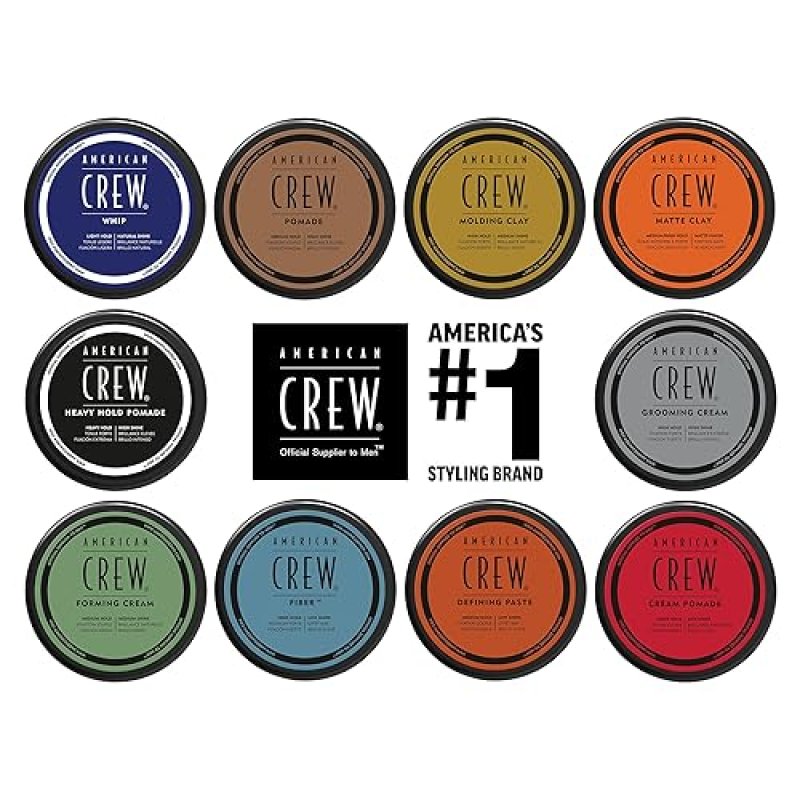 AMERICAN CREW MEN'S HAIR FIBER HIGH HOLD LOW SHINE 3 OZ - HAIR GEL ALTERNATIVE