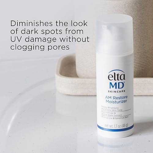 ELTAMD AM RESTORE FACE MOISTURIZER WITH NIACINAMIDE AND HYALURONIC ACID 1.7 OZ PUMP