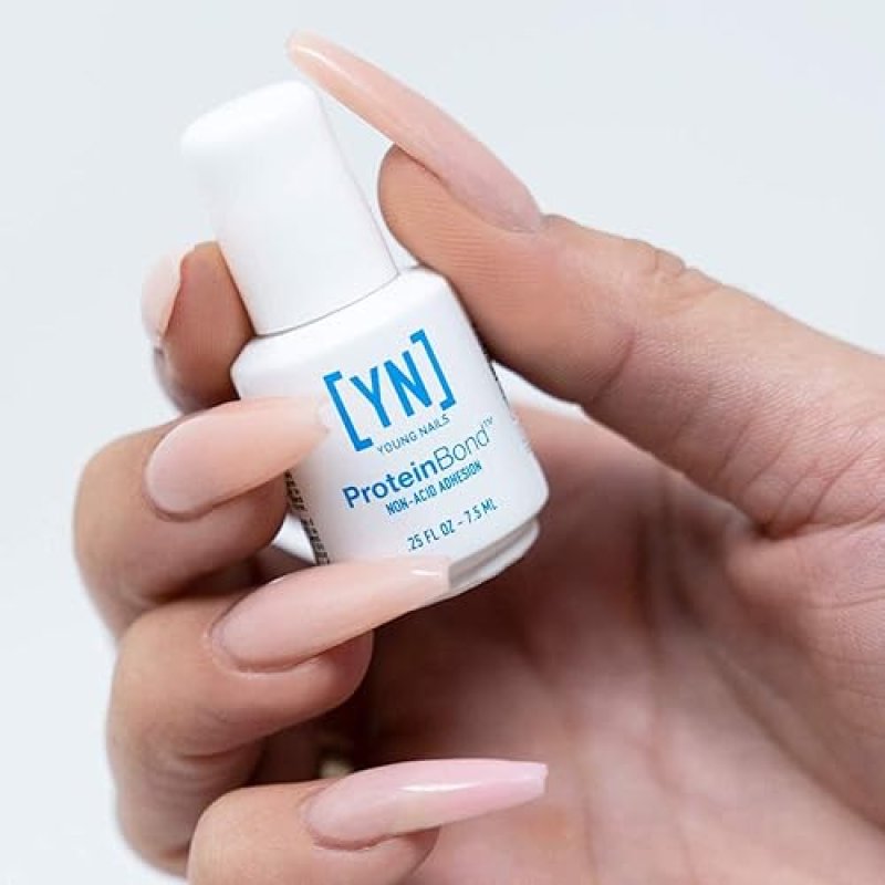 YOUNG NAILS PROTEIN BOND NON-ACIDIC NAIL PRIMER FOR GEL POLISH ACRYLIC PH BONDER DEHYDRATOR GEL NAILS 0.25 OZ
