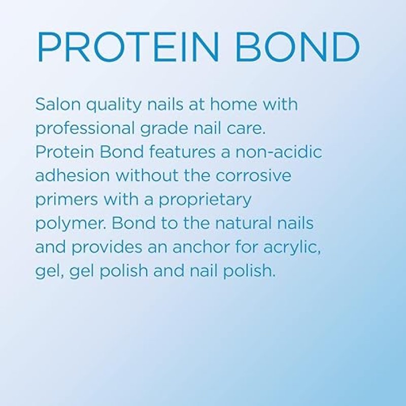 YOUNG NAILS PROTEIN BOND NON-ACIDIC NAIL PRIMER FOR GEL POLISH ACRYLIC PH BONDER DEHYDRATOR GEL NAILS 0.25 OZ