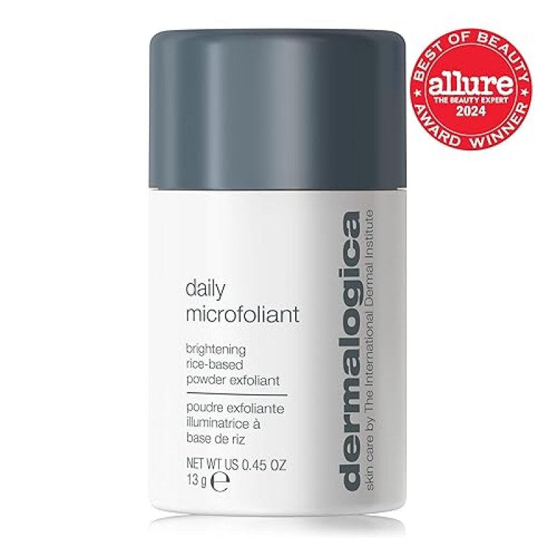 DERMALOGICA DAILY MICROFOLIANT FACE EXFOLIATOR SCRUB POWDER SALICYLIC ACID PAPAYA ENZYME BRIGHTER SMOOTHER SKIN DAILY
