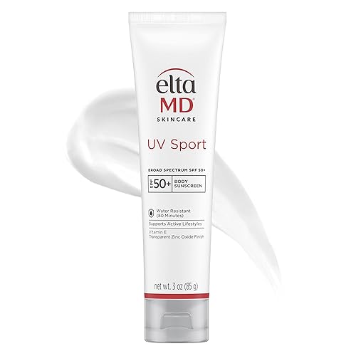 ELTAMD UV SPORT BODY SUNSCREEN SPF 50 SWEAT & WATER RESISTANT ZINC OXIDE OIL FREE FULL BODY SUNSCREEN