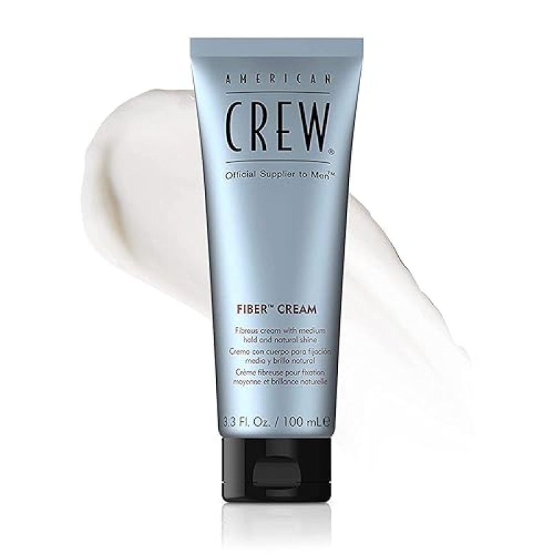 AMERICAN CREW MEN'S FIBER CREAM MEDIUM HOLD NATURAL SHINE 3.3 FL OZ HAIR GEL ALTERNATIVE