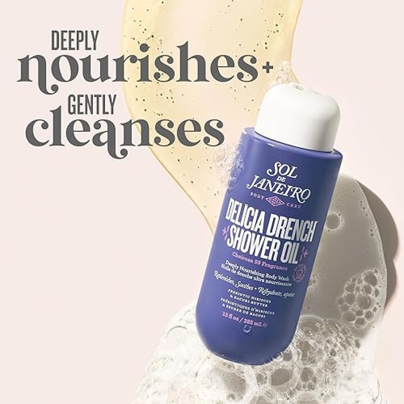 SOL DE JANEIRO DELICIA DRENCH SHOWER OIL MOISTURIZING CLEANSING OIL