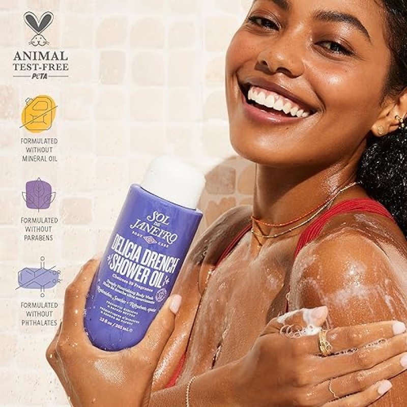 SOL DE JANEIRO DELICIA DRENCH SHOWER OIL MOISTURIZING CLEANSING OIL