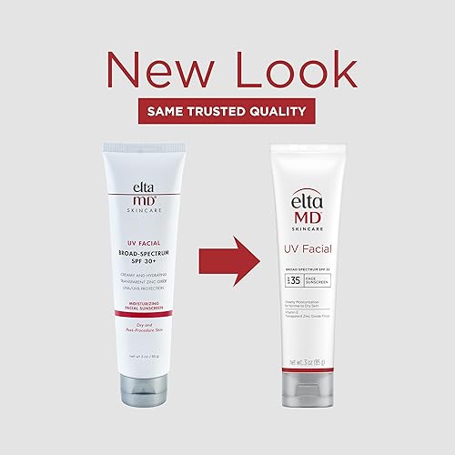 ELTAMD UV FACIAL SPF 30+ SUNSCREEN HYALURONIC ACID MOISTURIZER FACE LOTION MINERAL-BASED ZINC OXIDE 3.0 OZ TUBE