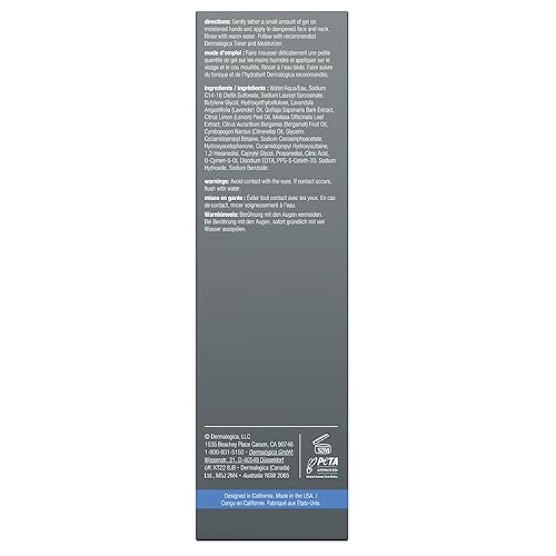 DERMALOGICA SPECIAL CLEANSING GEL FACE WASH FOR WOMEN AND MEN - SMOOTH, CLEAN SKIN FEEL