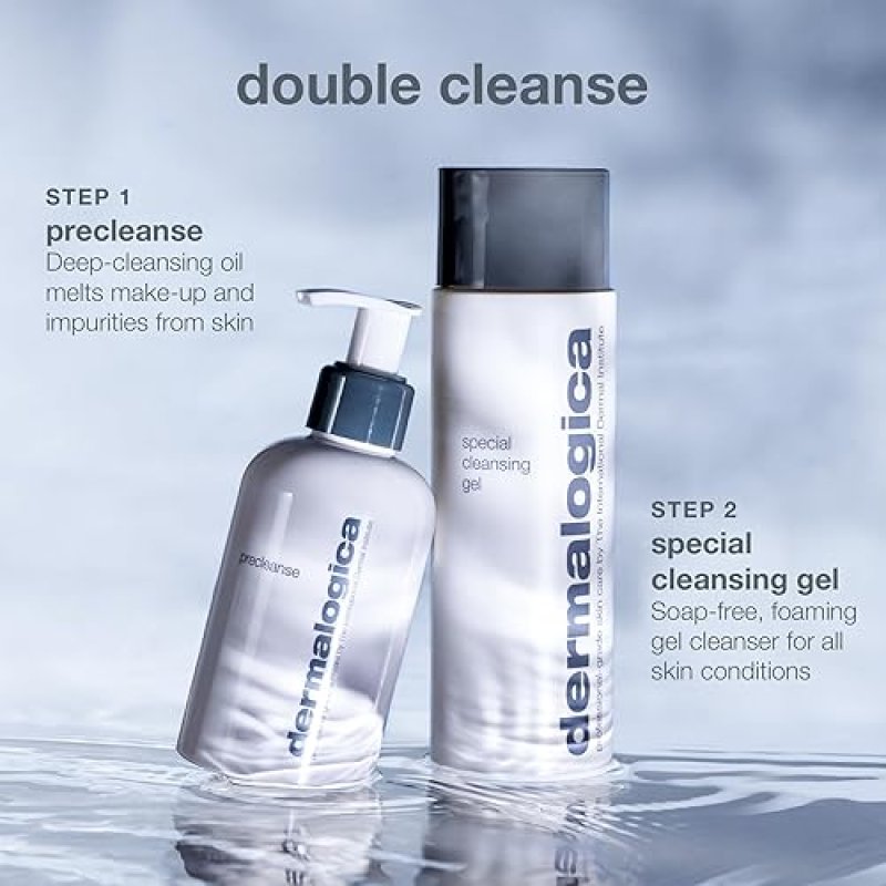 DERMALOGICA SPECIAL CLEANSING GEL FACE WASH FOR WOMEN AND MEN - SMOOTH, CLEAN SKIN FEEL