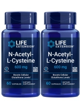 LIFE EXTENSION NAC 600MG CAPSULES - IMMUNE, RESPIRATORY & LIVER HEALTH SUPPORT - ANTIOXIDANT - 120 COUNT