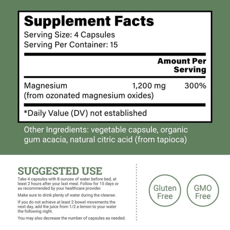 EARTH HARMONY 15-DAY INTESTINAL CLEANSE - NO CRAMPS OR BLOATING - 60 CAPSULES