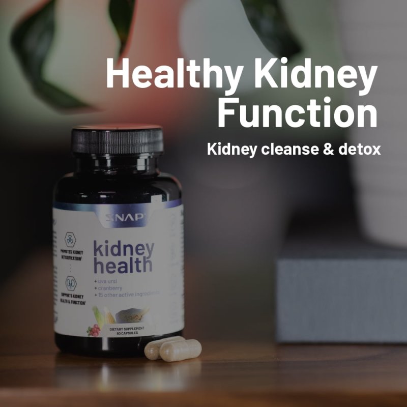 SNAP SUPPLEMENTS KIDNEY CLEANSE & DETOX SUPPLEMENT - UVA URSI FORMULA, 60 CAPSULES
