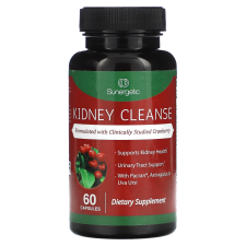 SUNERGETIC-KIDNEY CLEANSE SUPPLEMENT WITH CRANBERRY EXTRACT - SUPPORTS KIDNEY & URINARY TRACT HEALTH - 60 CAPSULES"