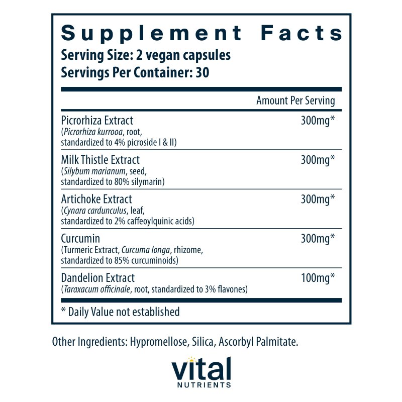 VITAL NUTRIENTS LIVER SUPPORT II CAPSULES - 60 COUNT