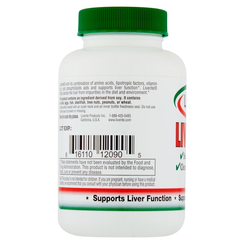 LIVERITE LIVER AID TABLETS, VALUE SIZE, 90 COUNT - SUPPORT LIVER HEALTH