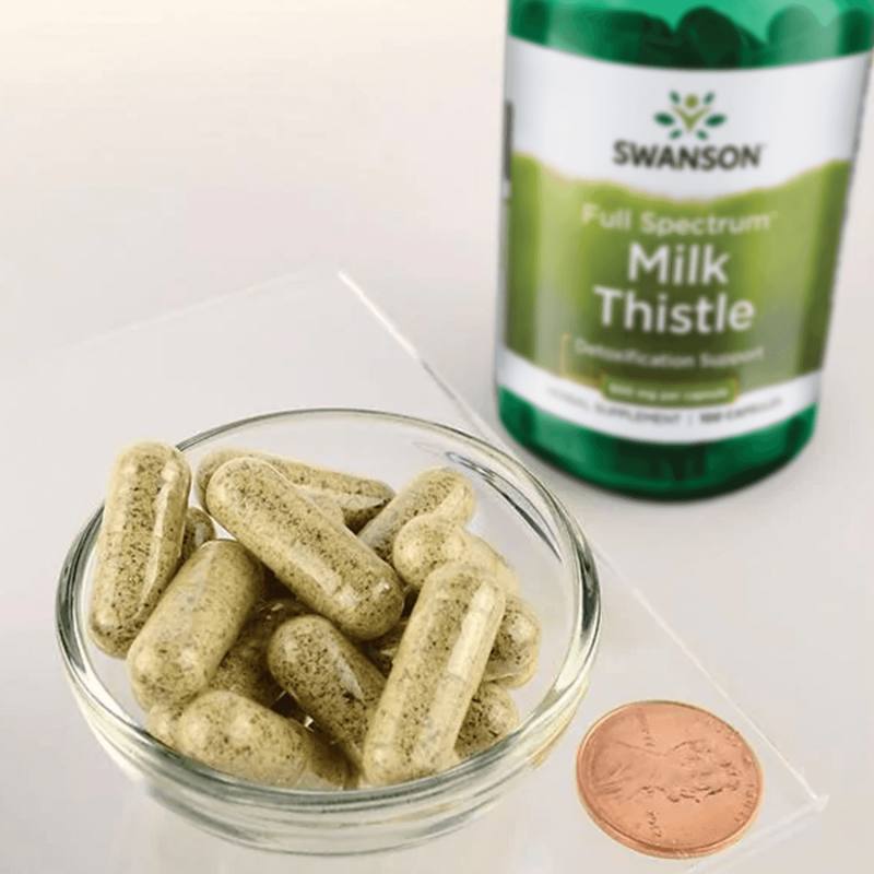 SWANSON PREMIUM ORGANIC MILK THISTLE CAPSULES FOR LIVER HEALTH, 500MG, 100CT