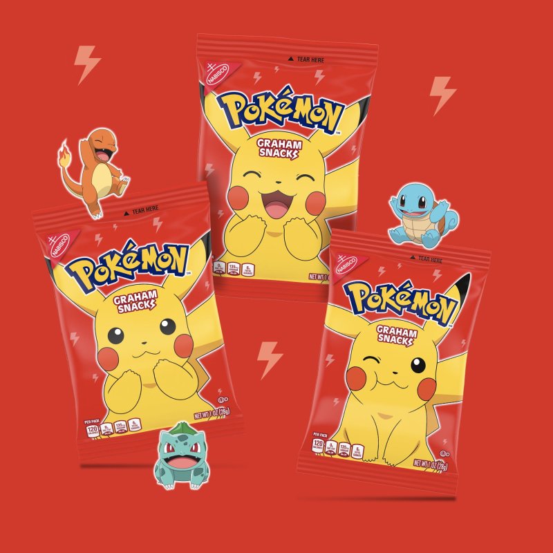 NABISCO POKEMON GRAHAM SNACKS, 12-PACK GRAHAM CRACKER COOKIES