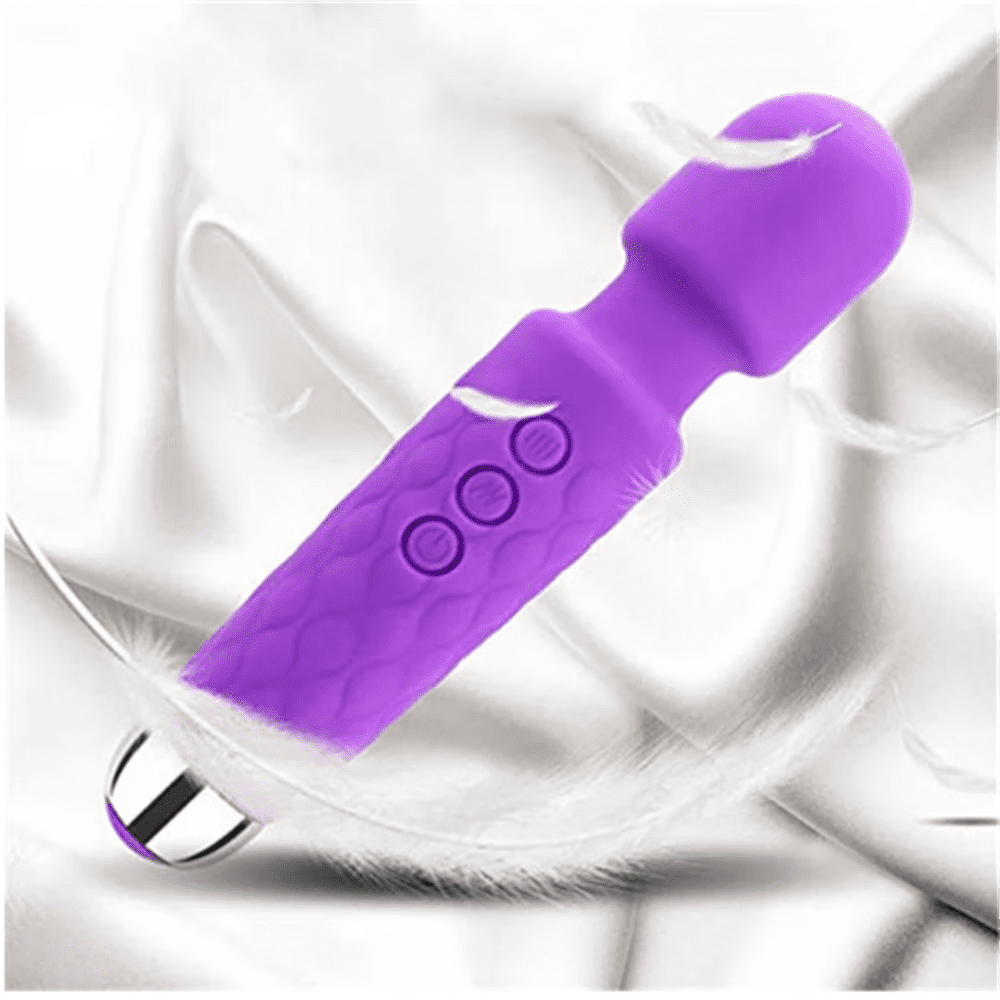CORDLESS DEEP TISSUE PERCUSSION MASSAGER FOR PAIN RELIEF, PURPLE