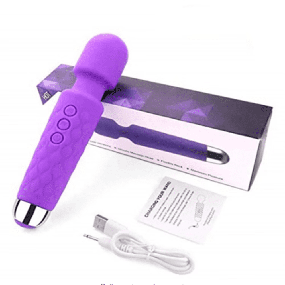 CORDLESS DEEP TISSUE PERCUSSION MASSAGER FOR PAIN RELIEF, PURPLE