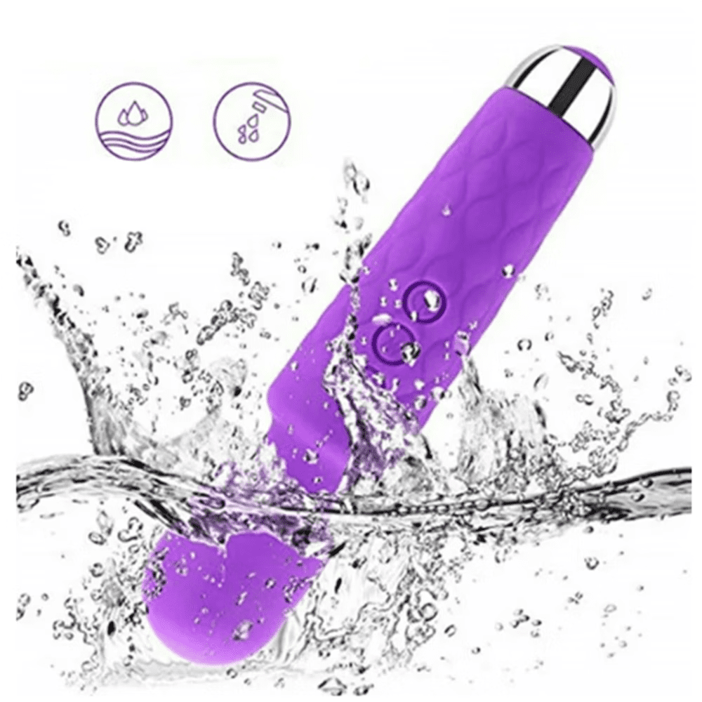 CORDLESS DEEP TISSUE PERCUSSION MASSAGER FOR PAIN RELIEF, PURPLE
