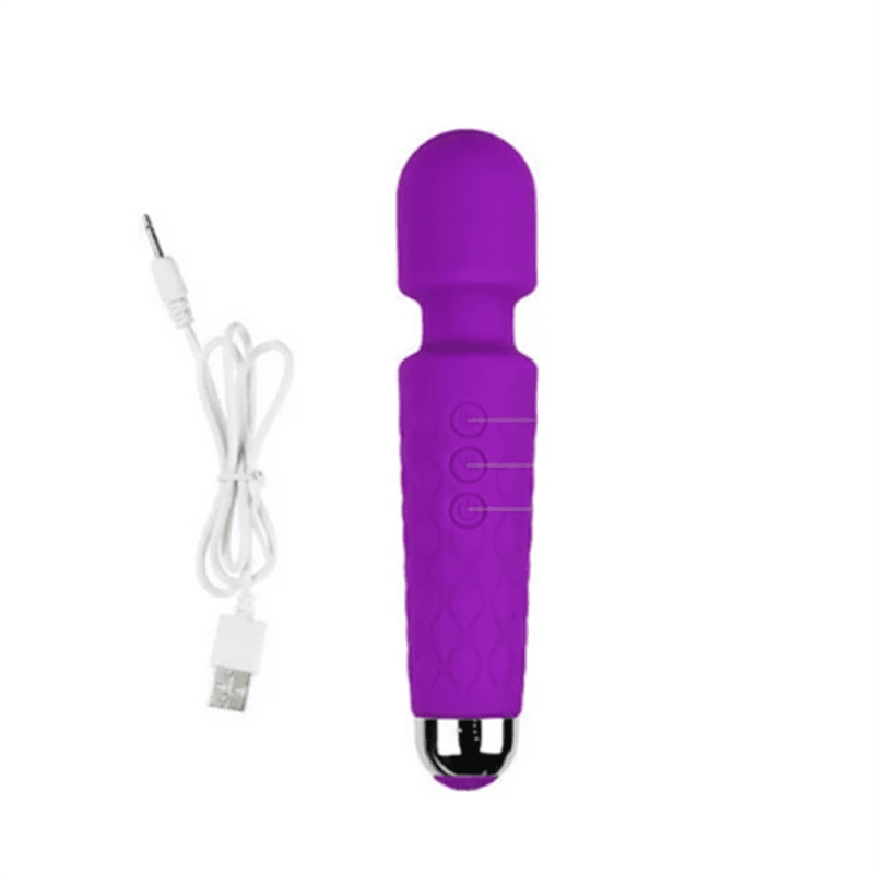 CORDLESS DEEP TISSUE PERCUSSION MASSAGER FOR PAIN RELIEF, PURPLE