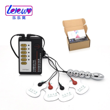 ELECTRIC SHOCK PULSE THERAPY MASSAGE WAND - BLACK RING HOLLOW CATHETER