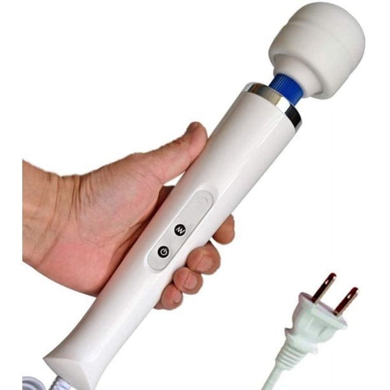 YAYUN WHITE HANDHELD ELECTRIC BACK MASSAGER FOR SPORTS RECOVERY AND PAIN RELIEF