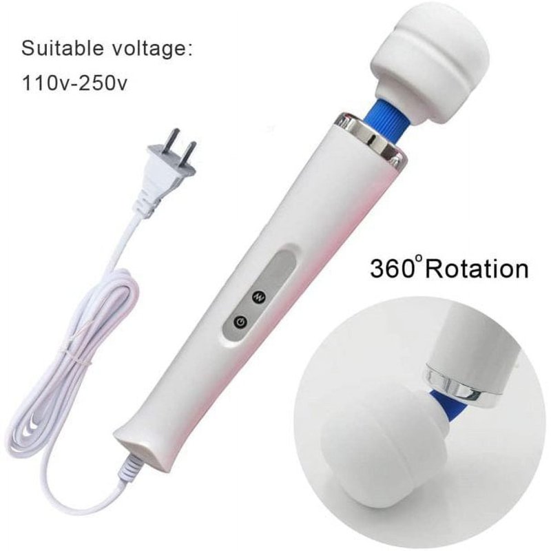 YAYUN WHITE HANDHELD ELECTRIC BACK MASSAGER FOR SPORTS RECOVERY AND PAIN RELIEF
