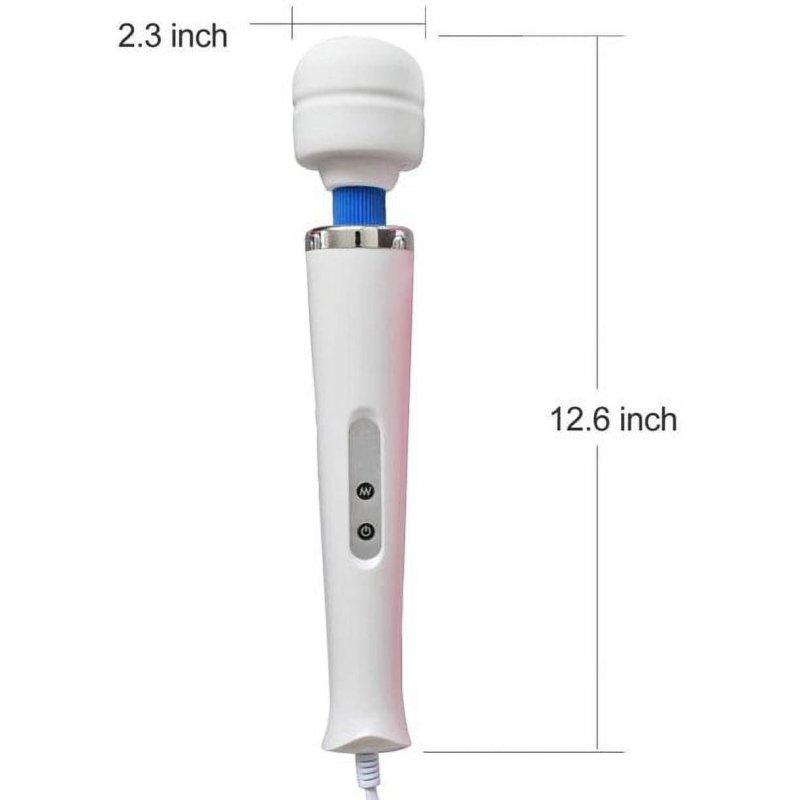 YAYUN WHITE HANDHELD ELECTRIC BACK MASSAGER FOR SPORTS RECOVERY AND PAIN RELIEF