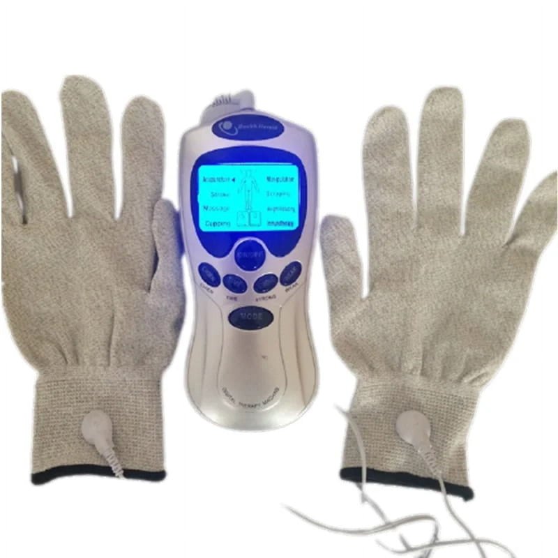 ZCZLOVE ELECTRONIC PULSE THERAPY MASSAGE TENS UNIT + ELECTRODE GLOVES