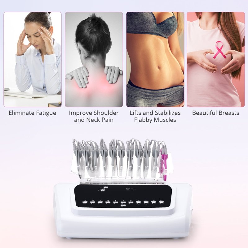 BIO MICROCURRENT BODY SHAPER & MASSAGER - ELECTRODE STIMULATION DEVICE WITH PULSE PADS