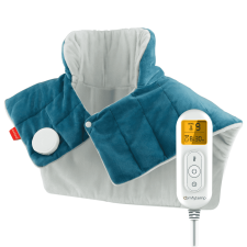 COMFYTEMP WEIGHTED HEATING PAD FOR NECK & SHOULDERS, FSA HSA ELIGIBLE, 19"X24", BLUE