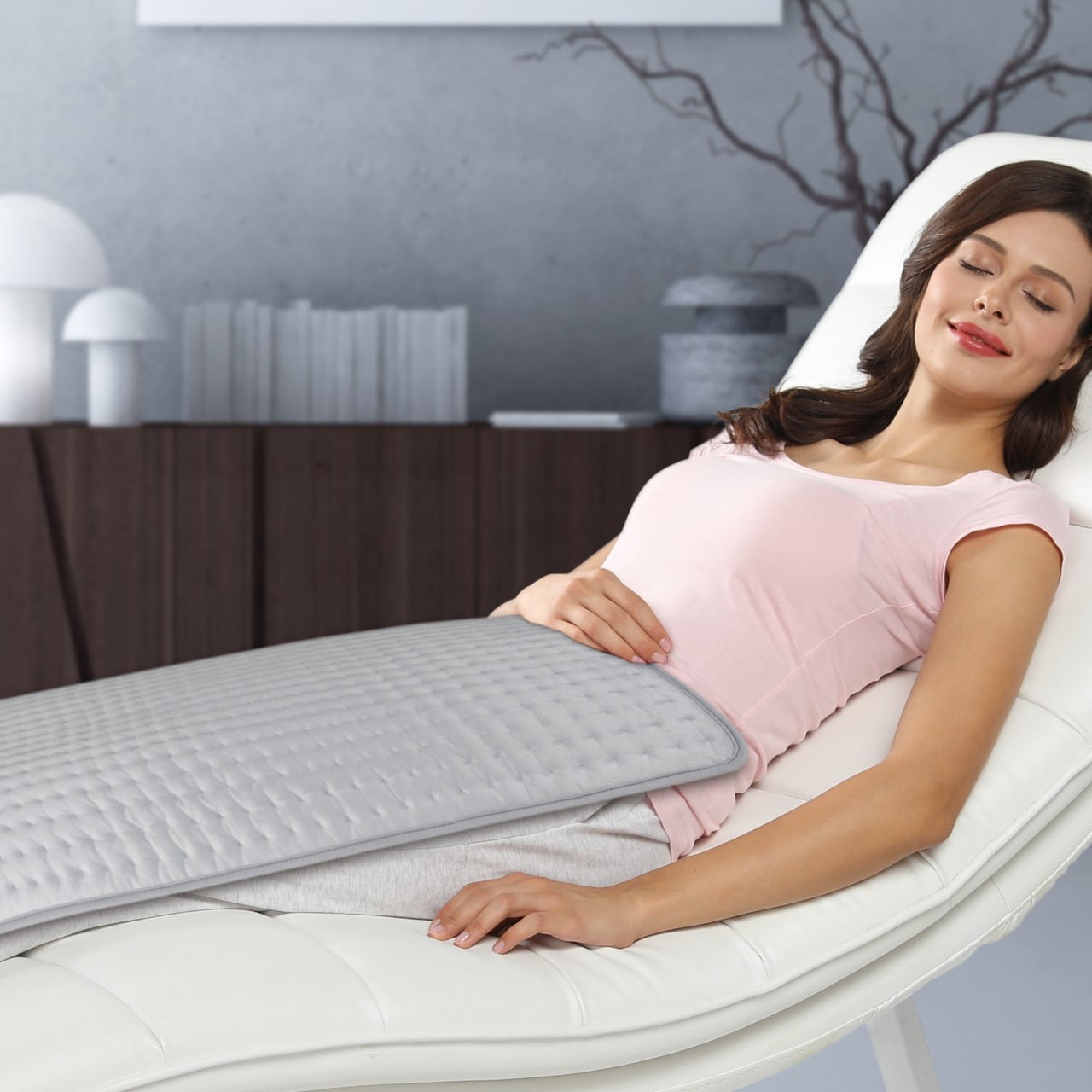EQUATE XXL ELECTRIC HEATING PAD WITH 6 HEAT SETTINGS, AUTO SHUT OFF | 18 X 33 IN