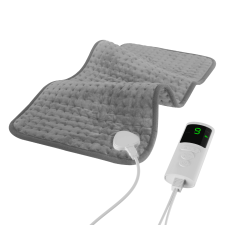 GYENNO HEATING PAD FOR BACK PAIN WITH 9 HEAT SETTINGS, AUTO SHUT-OFF - 12''×24'', GREY