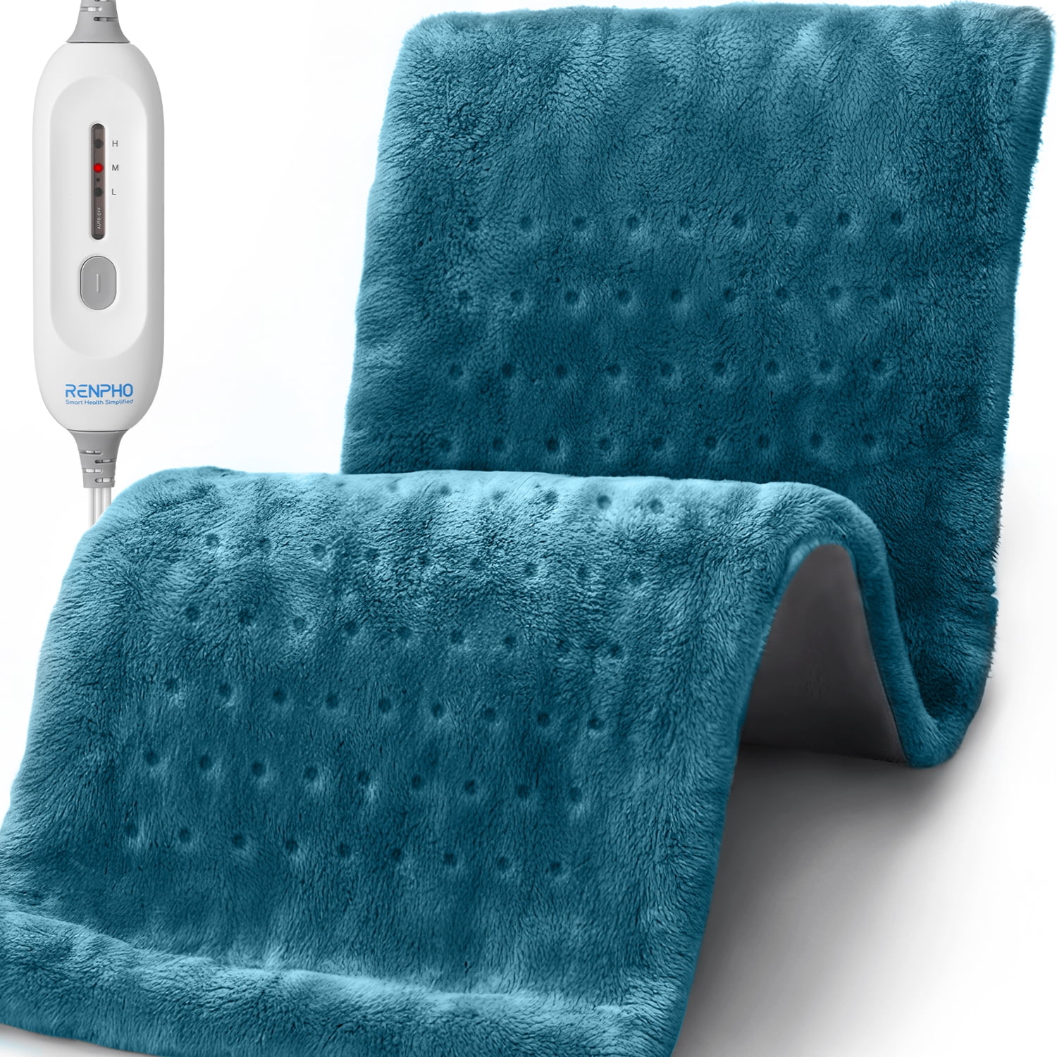 RENPHO XL HEATING PAD FOR NECK BACK SHOULDER RELIEF - AUTO SHUT OFF - ETL CERTIFIED - 12X24''
