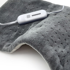 SUNAID FAST HEATING FULL BACK HEATING PAD FOR PAIN RELIEF, 12"X24", GRAY