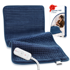 COMFYTEMP LARGE HEATING PAD FOR BACK PAIN RELIEF | FSA HSA ELIGIBLE | 17''X33'' | AUTO SHUT OFF | BLUE