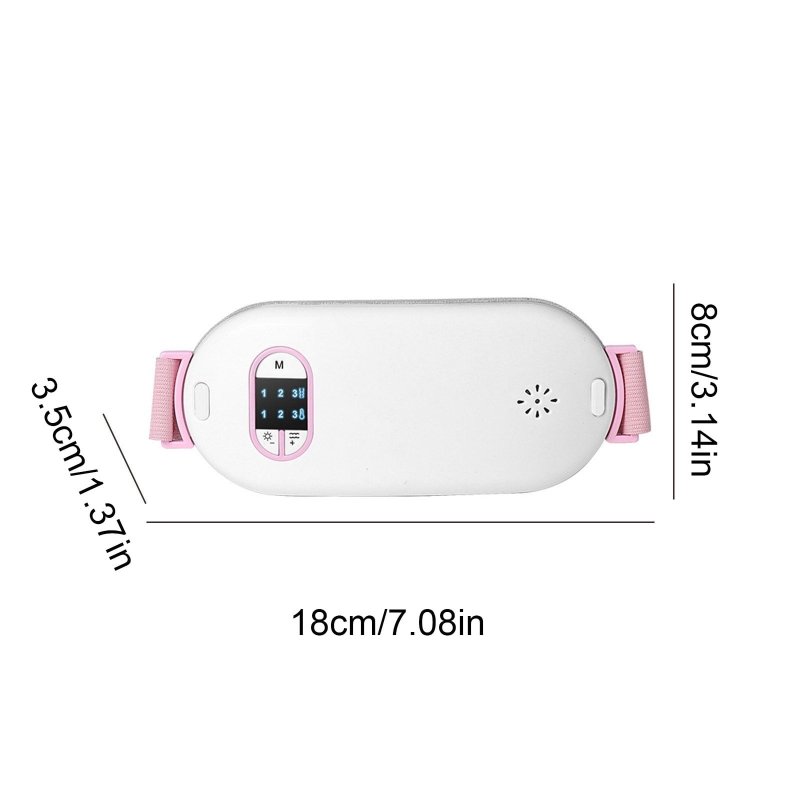 QOCOLHG QPORTABLE MENSTRUAL HEATING PAD WAIST BELT - FAST HEAT, 3 LEVELS & MODES, BACK BELLY PAIN RELIEF
