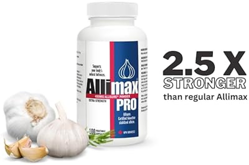 ALLIMAX PRO 450MG ALLICIN GARLIC SUPPLEMENT - IMMUNE SUPPORT PROFESSIONAL STRENGTH