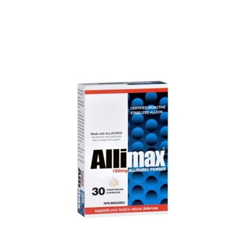 ALLIMAX ALLICIN CAPSULES, 30 COUNT - STABILIZED FORMULA