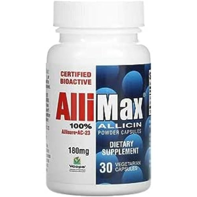 ALLIMAX ALLICIN CAPSULES, 30 COUNT - STABILIZED FORMULA