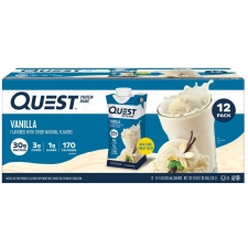 QUEST NUTRITION VANILLA PROTEIN SHAKE, 30G PROTEIN, 12-PACK