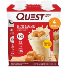 QUEST NUTRITION SALTED CARAMEL PROTEIN SHAKE 44 FL OZ/4CT PACK