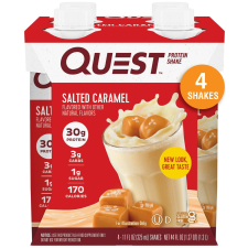 QUEST NUTRITION SALTED CARAMEL PROTEIN SHAKE 44 FL OZ/4CT PACK