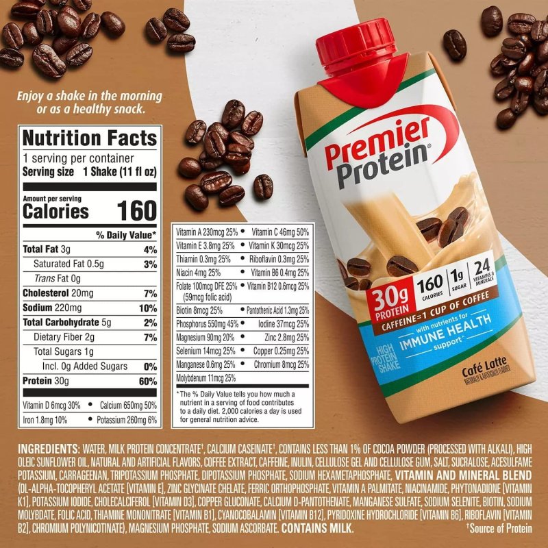 PREMIER PROTEIN HIGH PROTEIN SHAKES VARIETY PACK - 10 FLAVORS, 20 PACK - 11 FL. OZ EACH
