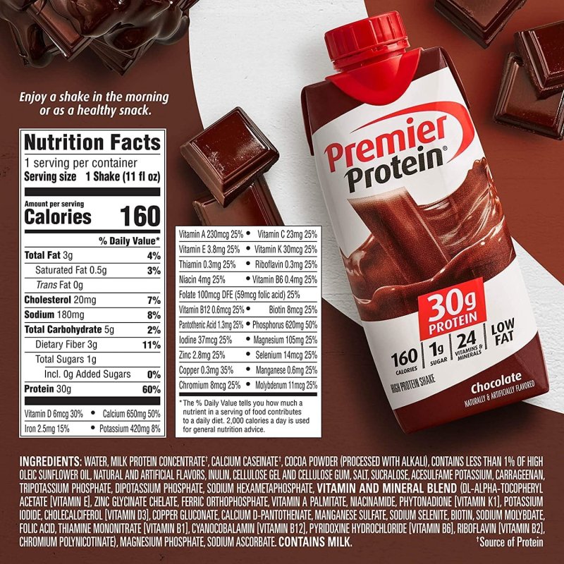 PREMIER PROTEIN HIGH PROTEIN SHAKES VARIETY PACK - 10 FLAVORS, 20 PACK - 11 FL. OZ EACH