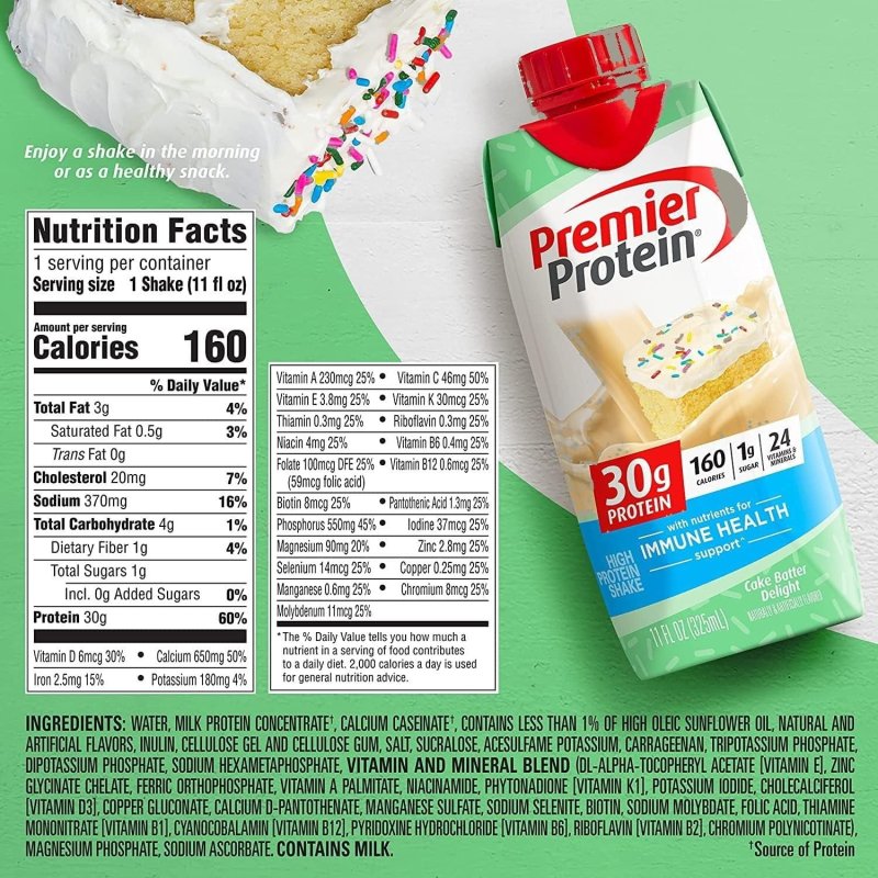 PREMIER PROTEIN HIGH PROTEIN SHAKES VARIETY PACK - 10 FLAVORS, 20 PACK - 11 FL. OZ EACH
