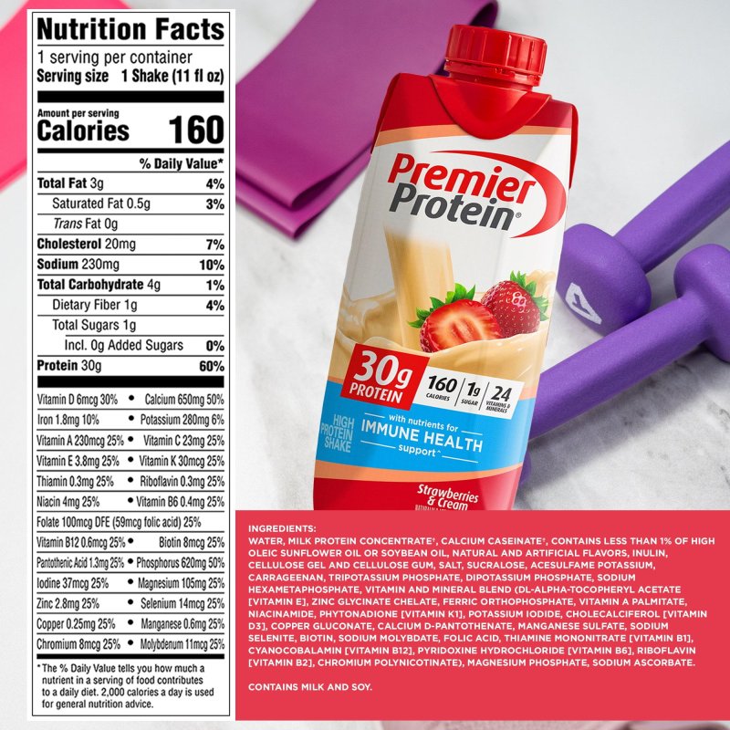 PREMIER PROTEIN HIGH PROTEIN SHAKES VARIETY PACK - 10 FLAVORS, 20 PACK - 11 FL. OZ EACH