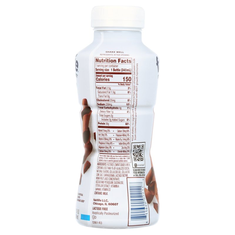 FAIRLIFE NUTRITION PLAN PROTEIN SHAKE SAMPLER PACK - 30G PROTEIN (8 PACK, 11.5 FL. OZ