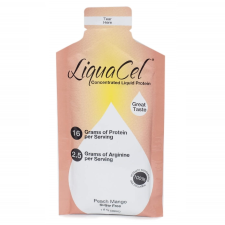 LIQUACEL LIQUID PROTEIN 1OZ PACKETS - 100-PACK CASE, PEACH MANGO FLAVOR